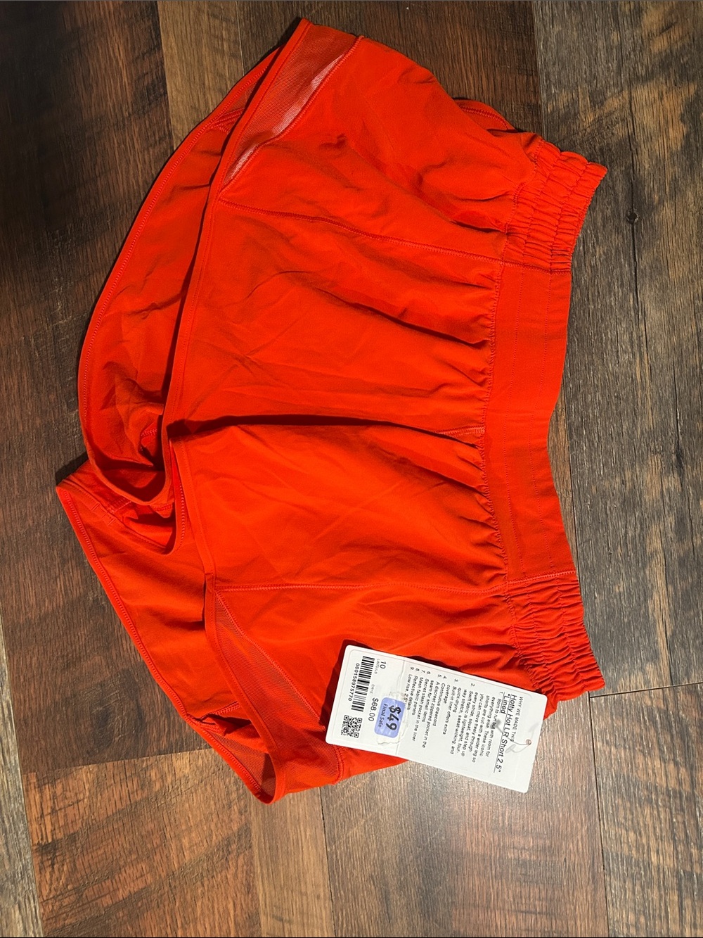 lululemon athletica Women's Athletic Shorts - Vibrant Orange